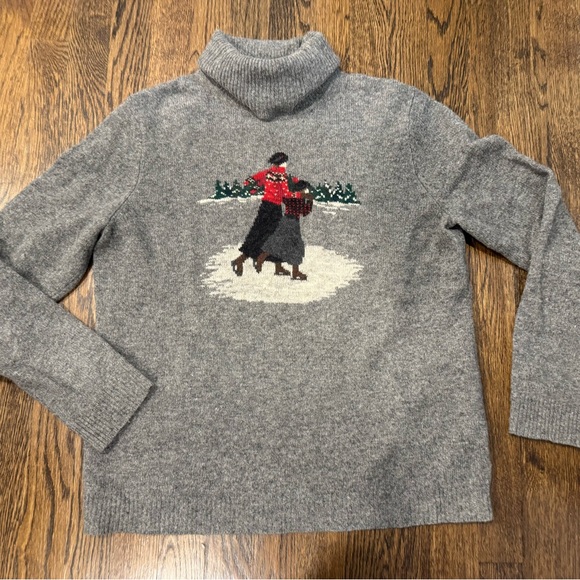 Lauren Ralph Lauren Sweaters - Vintage Lauren Ralph Lauren LRL Lambswool Sled Christmas Turtleneck Sweater L